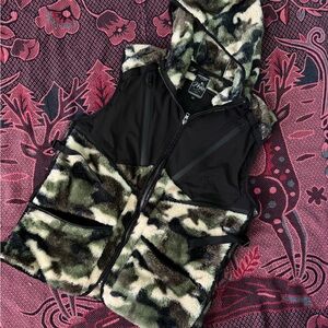 PRPS Camouflage Fleece Vest with Black Accents